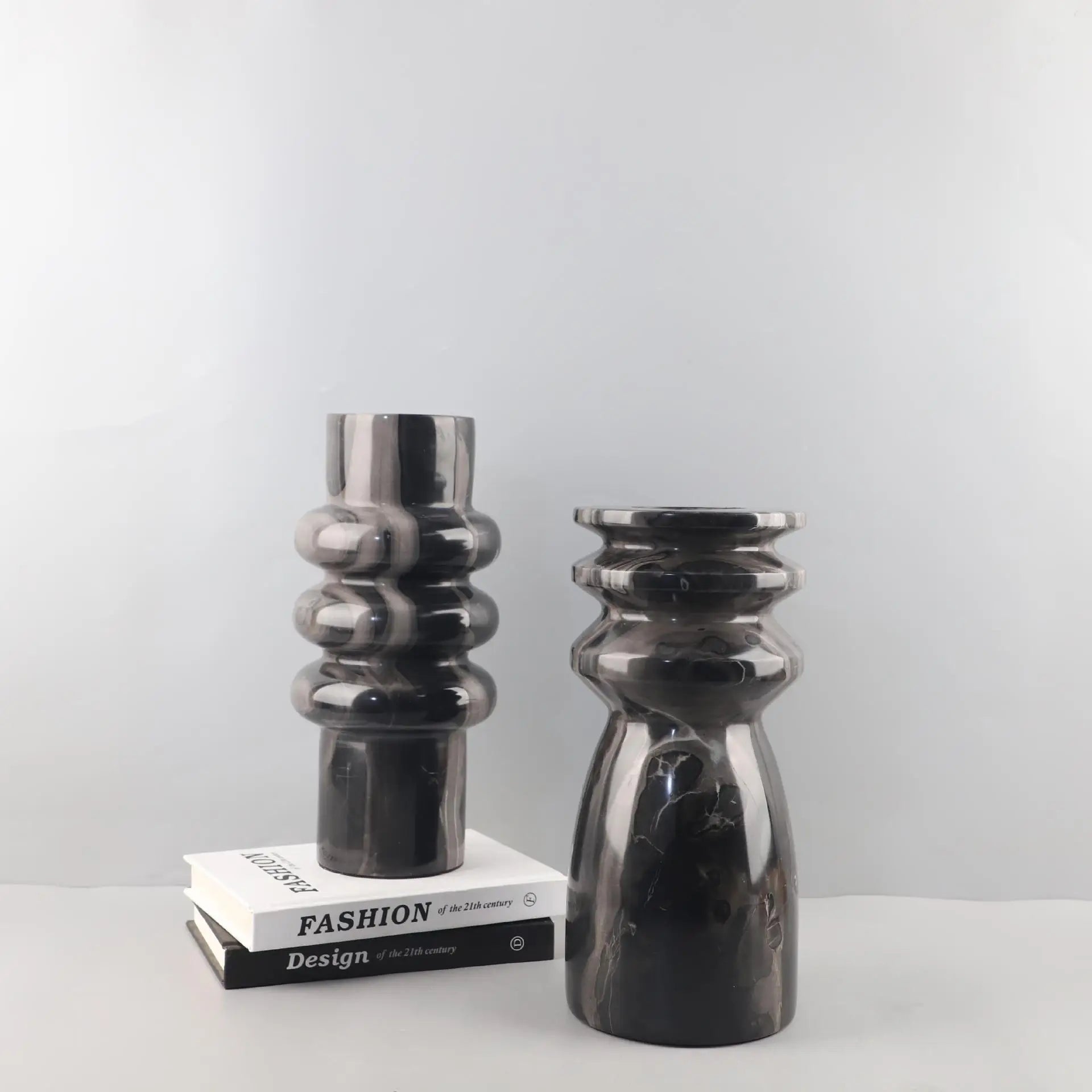 Afralia™ Marble Vase: Modern Wabi-Sabi Home Décor Piece for Living Room, Dining Room & Study
