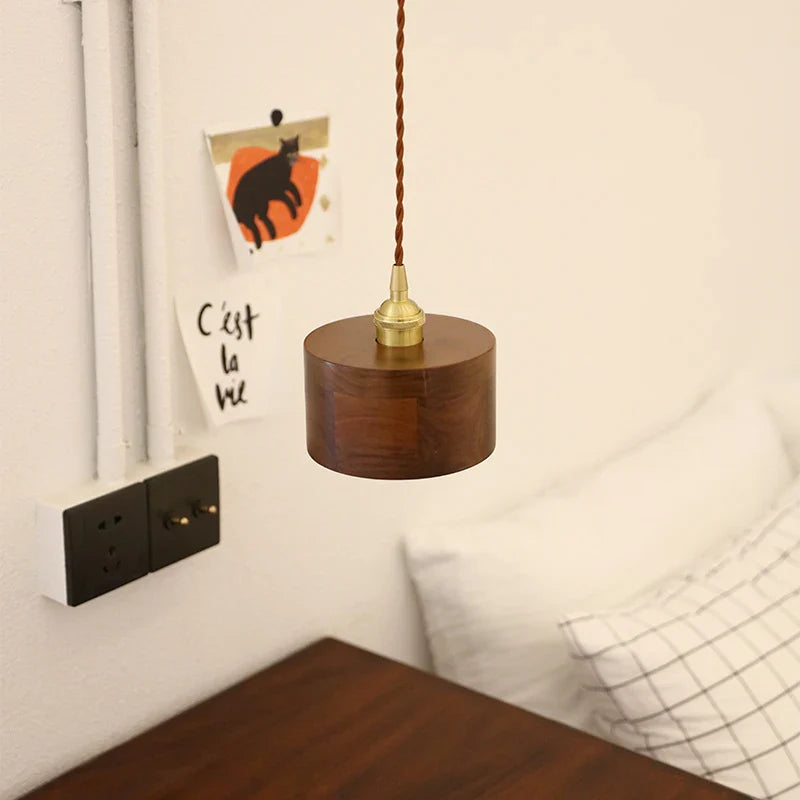 Afralia™ Nordic LED Pendant Lamp Copper Socket Adjustable Hanging Light