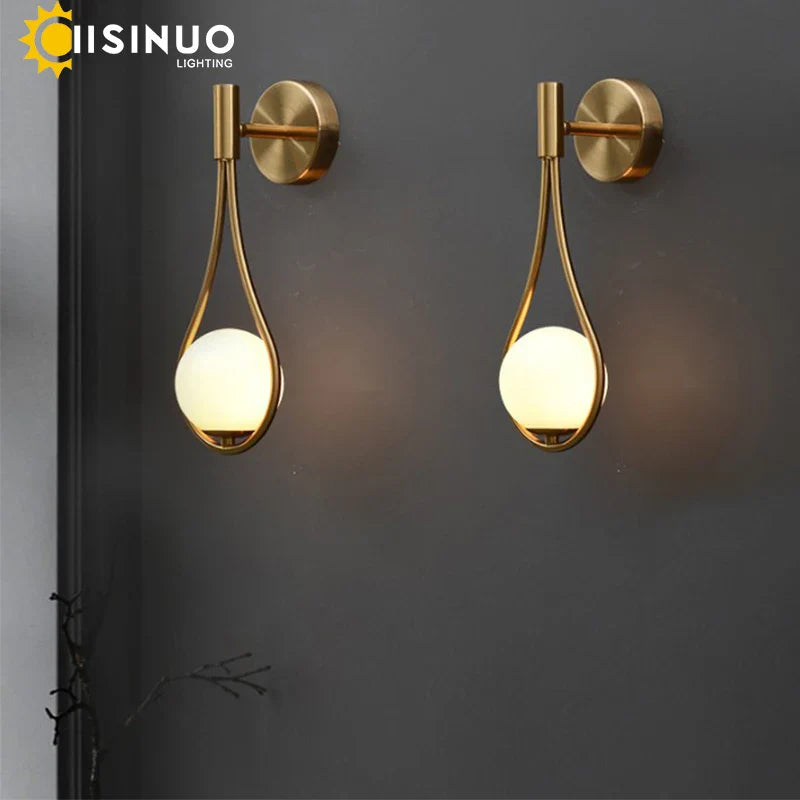 Afralia™ Gold G9 Wall Lamp Sconce - Nordic Style Lighting for Bedroom, Hallway, Study Area