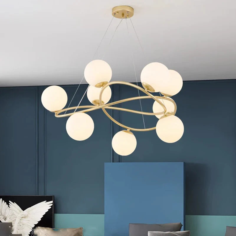 Afralia™ Modern LED Pendant Light Chandeliers for Living Room Dining Room Indoor Lighting