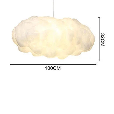 Afralia™ Cloud Cotton Pendant Light Chandelier for Living Dining Room
