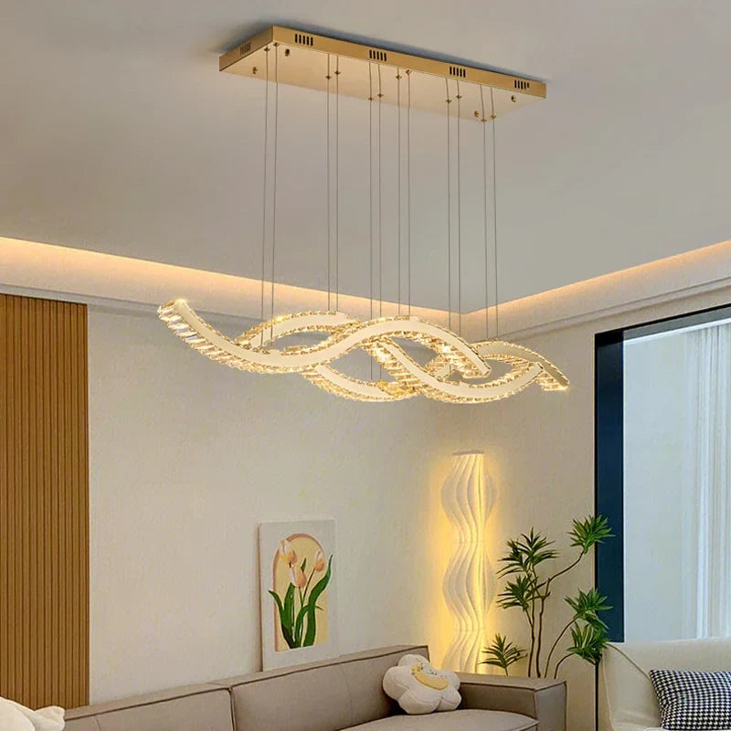 Afralia™ Elegant Crystal Chandeliers: Modern Lighting for Living & Dining Rooms, Bars.