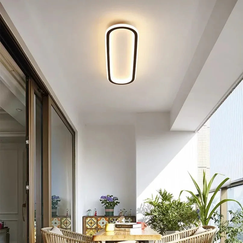 Afralia™ LED Ceiling Lights: Modern Aisle Cloakroom Corridor Balcony Fixture for Home Lighting
