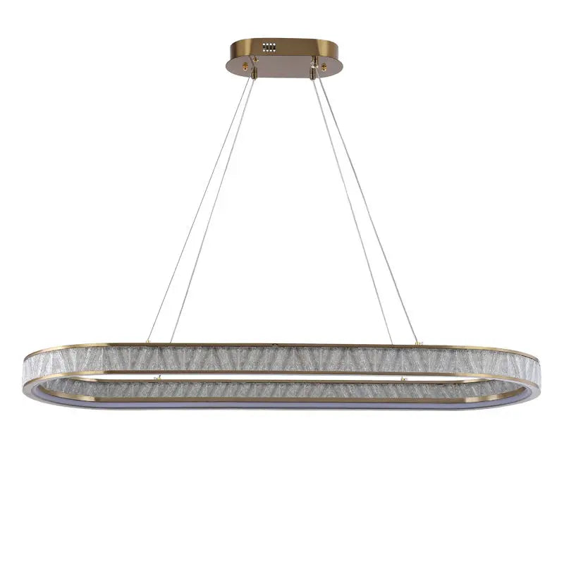 Afralia™ Crystal Oval Pendant Chandelier for Living Room Bedroom Dining Room Lighting