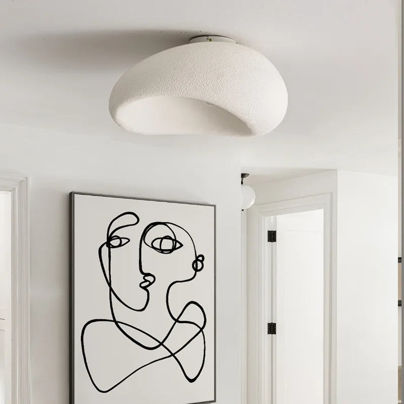 Afralia™ Wabi Sabi Resin Surface Mounted Ceiling Lamp LED Downlight