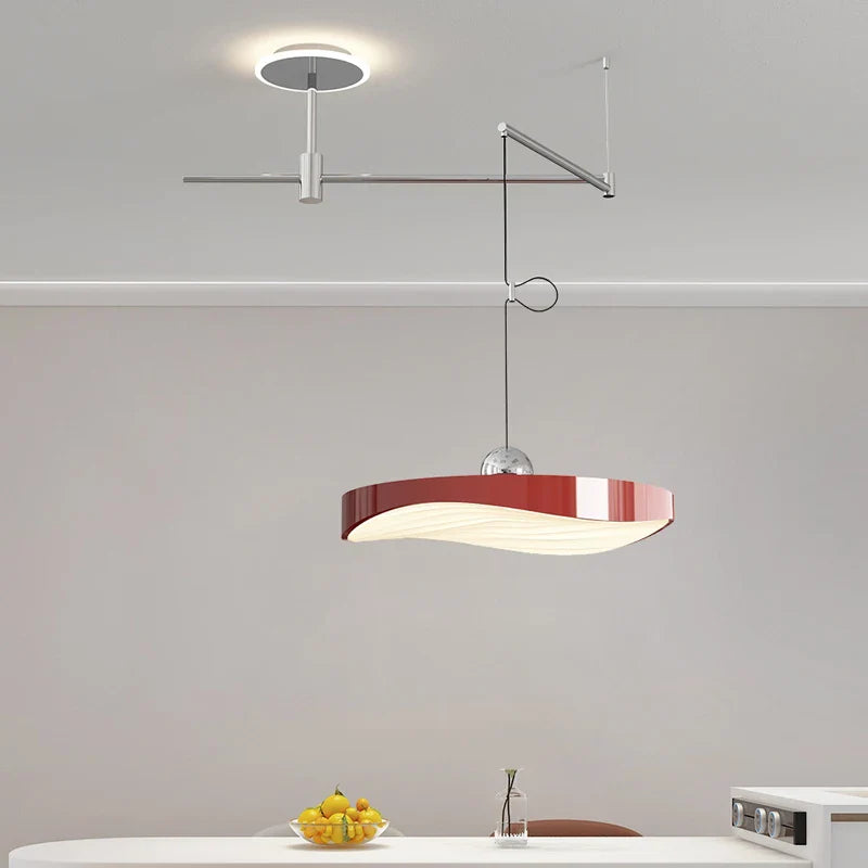 Afralia™ 360° Rotate Arm Pendant Light Chandelier for Dining Room, Island, Office - Modern Lustre Lighting Fixtures