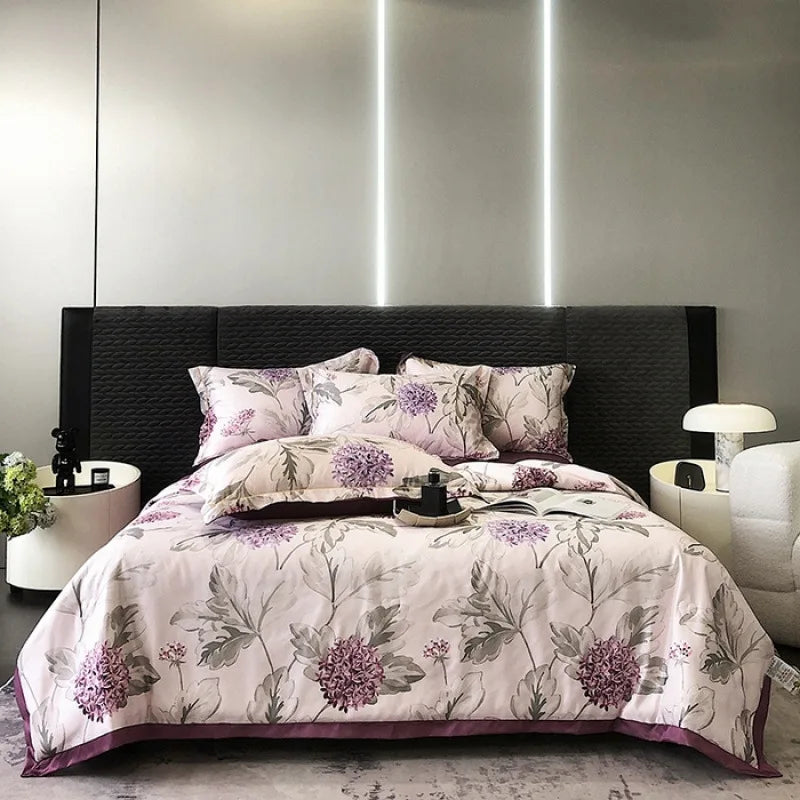 Afralia™ Tie-Dye Floral Satin Blanket Comforter: Super Soft Cooling Quilt for Bedding