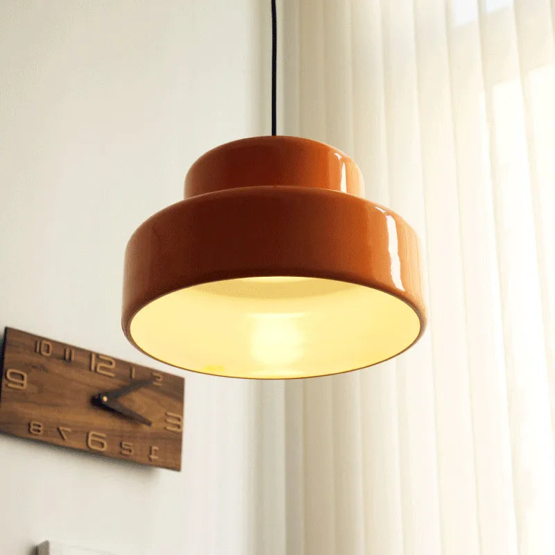 Nordic Orange Pendant Light by Afralia™: Minimalist Medieval Decor for Bedroom & Dining Room