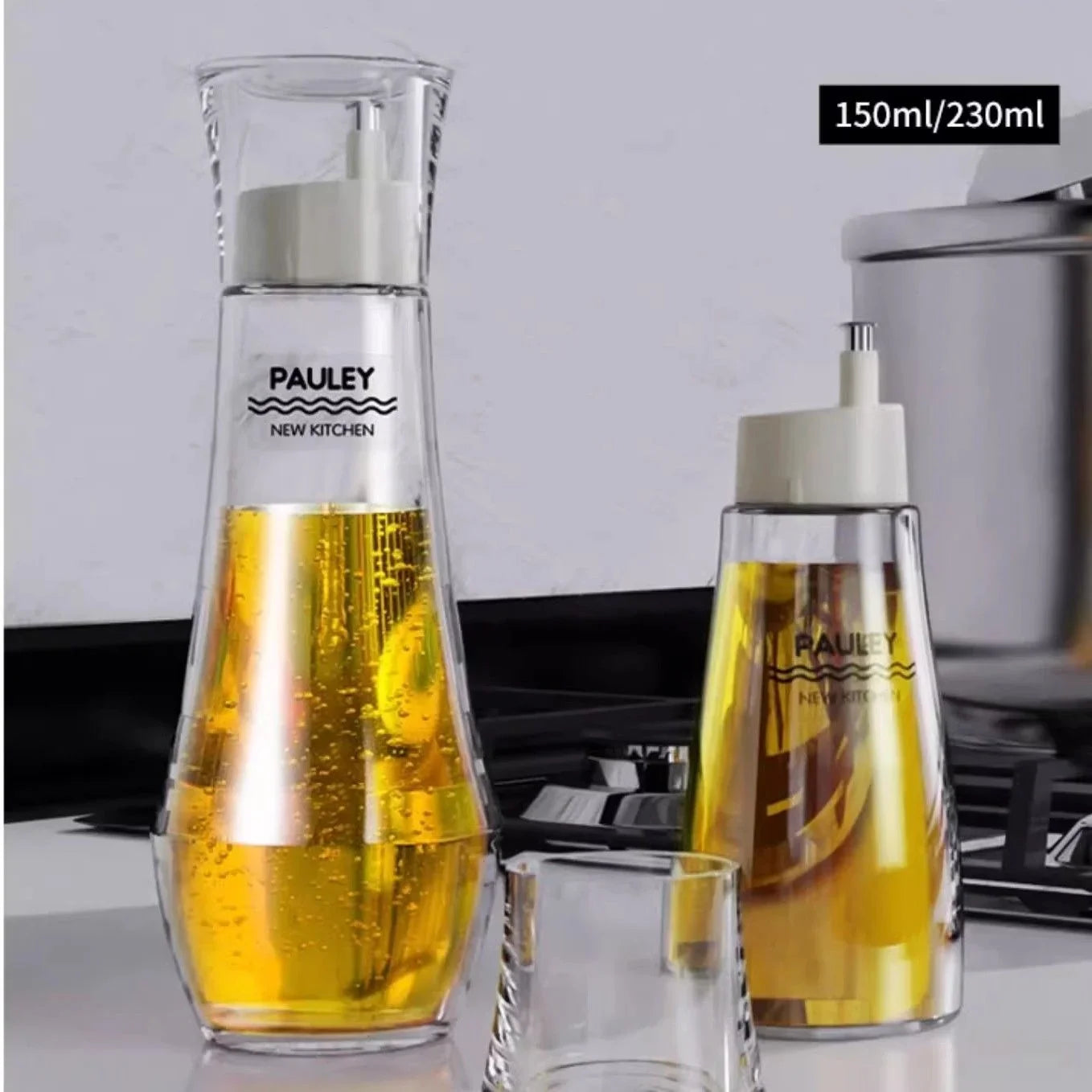 Afralia™ Glass Seasoning Bottle Set for Cooking: Oil, Vinegar, Soy Sauce, Barbecue Spray