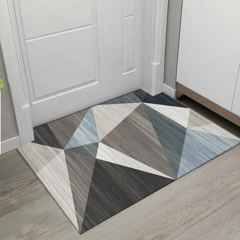 Afralia™ Velvet Entrance Rug: Absorbent, Anti-Slip, Dirt-Tolerant. Perfect for Living Room & Bathroom.