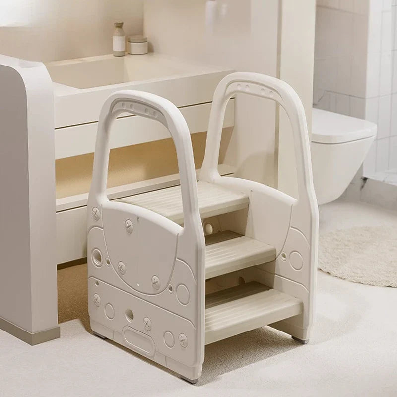 Afralia™ Folding Stairs Kitchen Ladder Metal Decorative Kids Sedie Steps Household