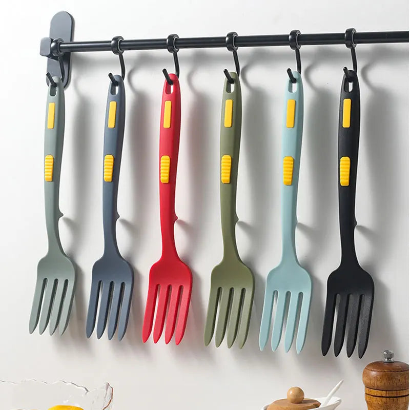 Afralia™ Silicone Fork Set: Multifunctional Kitchen Utensils for Cooking, Serving, Whisking & More