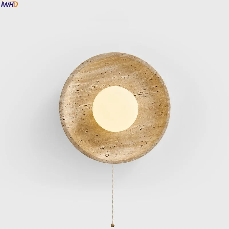 Afralia™ Nordic LED Wall Lamps for Bedroom Decoration - Minimalist Design - Pull Chain Switch