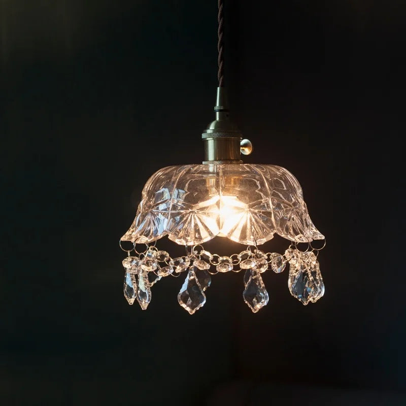 Afralia™ Crystal Glass LED Pendant Lights for Modern Spaces