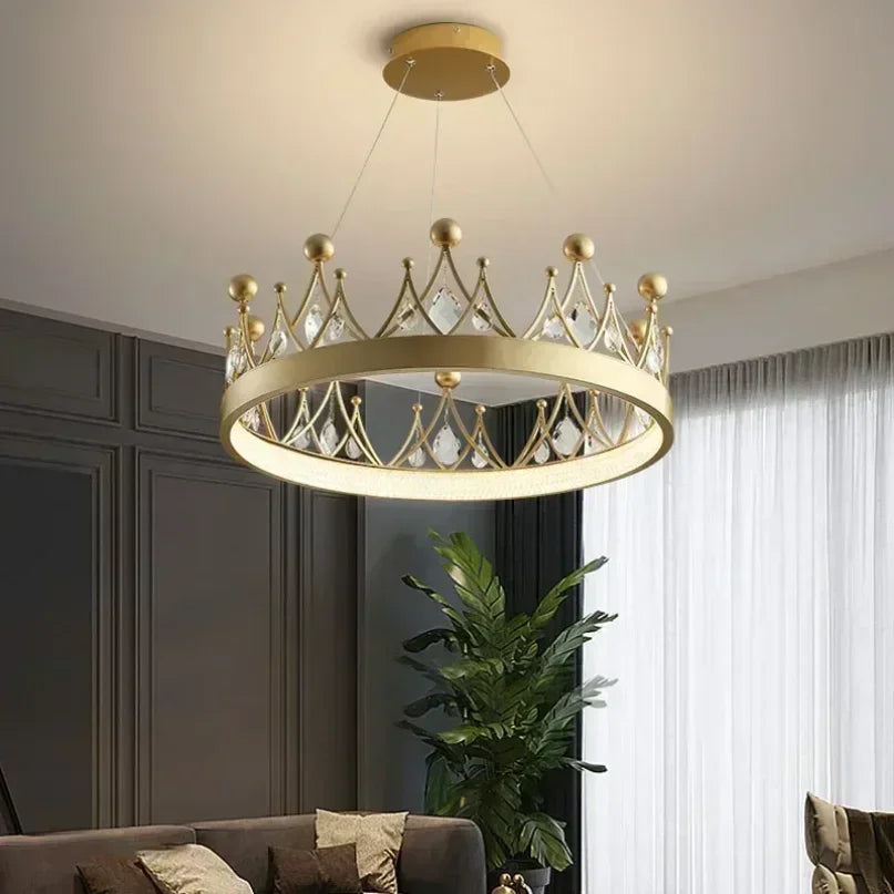 Afralia™ Nordic Princess LED Chandelier for Home Living Dining Bedroom - Simple Elegant Design