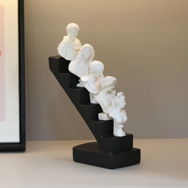 Afralia™ Abstract David Statue Sculpture Home Decor Figurine Ornament