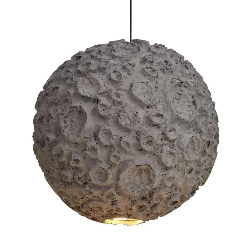 Afralia™ Wabi Sabi Grey Chandelier: Japanese Style Pendant Lamp for Living Room, Dining, or Store