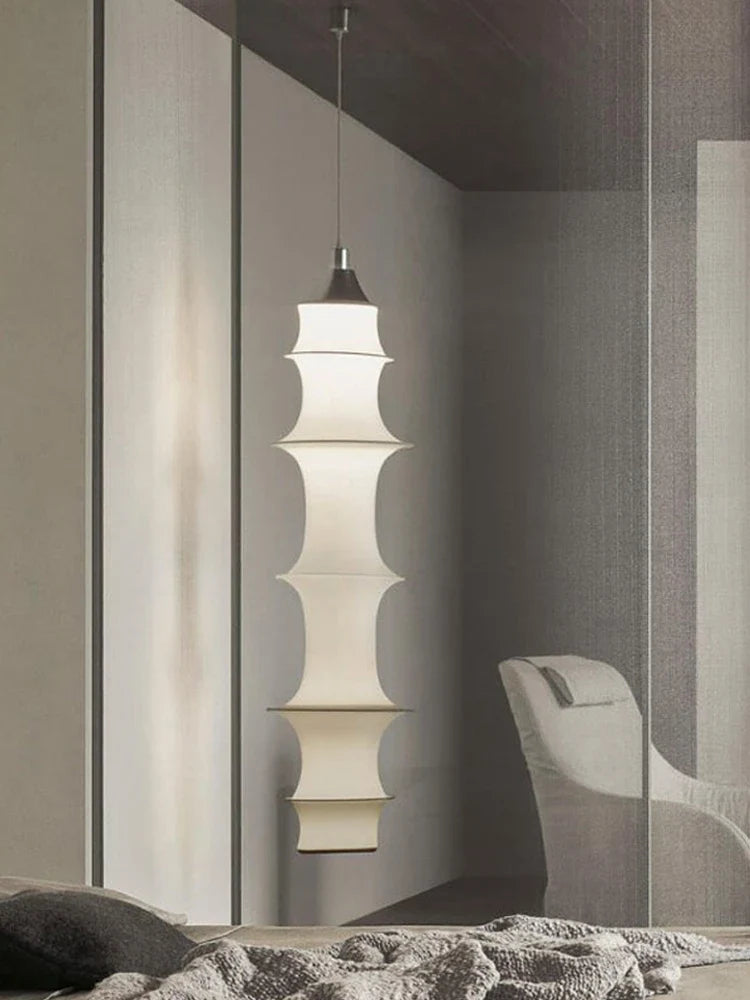 Afralia™ Wabi Sabi Cloth Ceiling Lamp: Japan-inspired Pendant Light for Stylish Home Decor