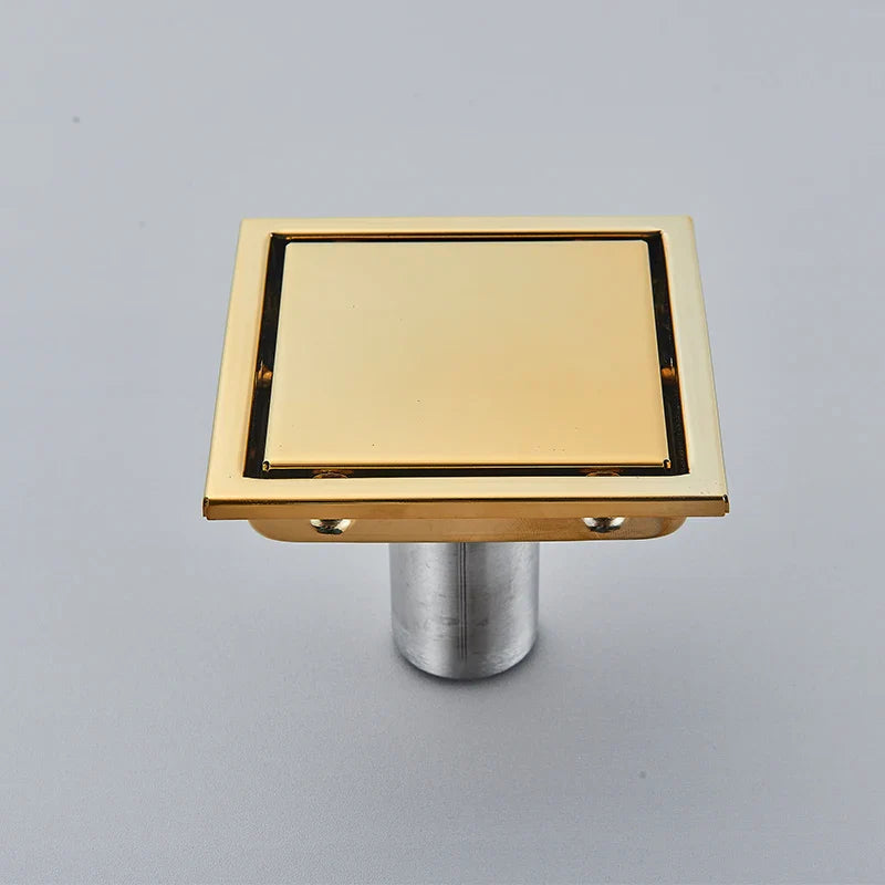 Afralia™ Stainless Steel Shower Floor Drain with Large Flow Deodorant Grate