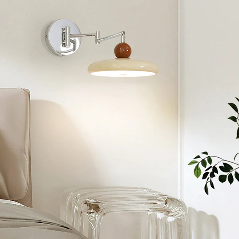 Afralia™ Iron Wall Light: Modern Rotatable LED Wall Lamp for Bedroom Lighting