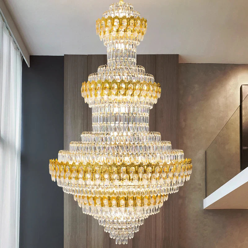 Afralia™ Deluxe Crystal Chandelier for Chic European Villa Living Room & Hotel Luxury