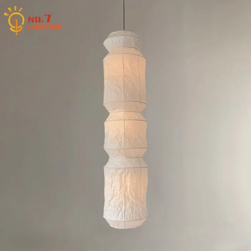 Afralia™ Noguchi Pendant Lights: Japanese Retro Rice Paper Hanging Light Fixtures for Home Decor