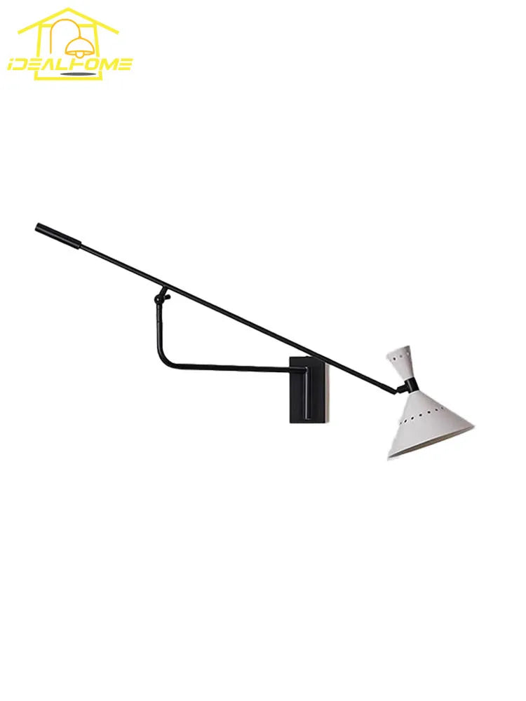 Afralia™ Swing Arm LED Wall Lamp Adjustable Designer Art Decor Living Room