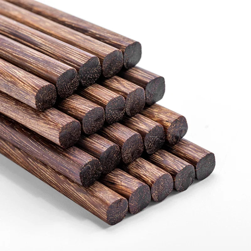 Afralia™ Healthy Wood Chopsticks Set for Sushi, Reusable Household Tableware