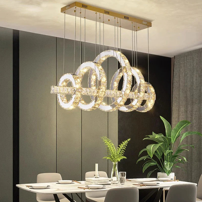 Afralia™ Modern Pendant Chandelier - Dining Room Hanging Ceiling Light