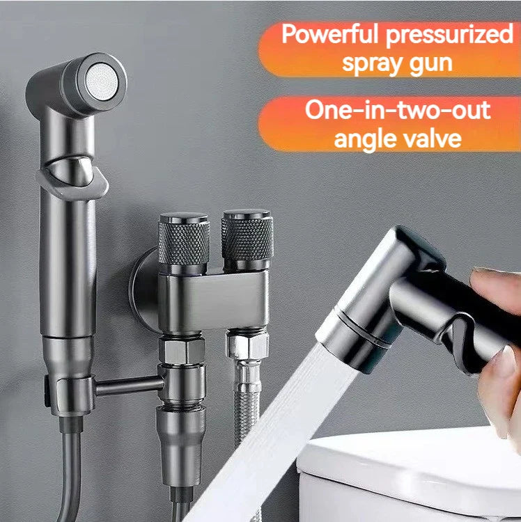 Afralia™ Portable Bidet Toilet Shower Head for Smart Bathroom & Kitchen Storage