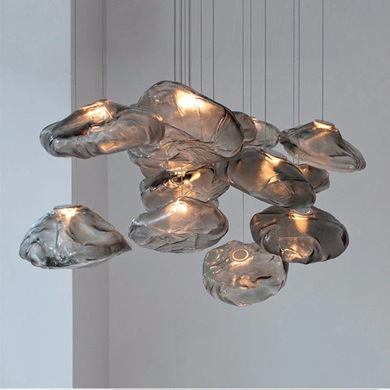 Afralia™ Modern LED Glass Pendant Lamp for Stylish Home Décor