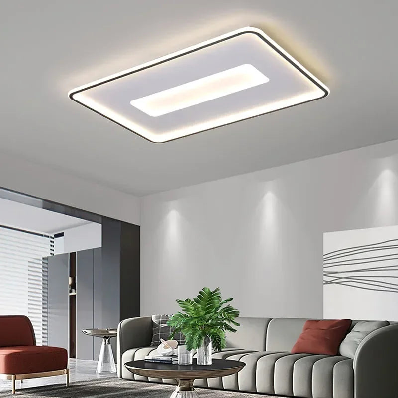 Afralia™ Modern LED Ceiling Light - Sleek Chandelier for Bedroom, Living Room, and Study
