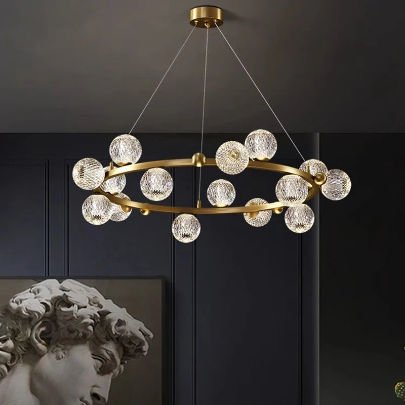 Afralia™ Modern Pendant Chandeliers for Dining Room - Hanging Indoor Ceiling Lights