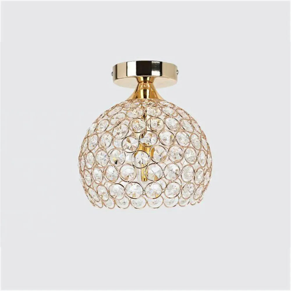 Afralia™ Crystal Diamond Ceiling Light for Home Decoration Fixture