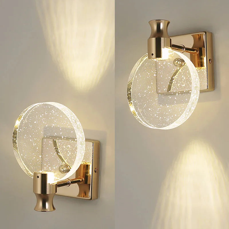 Afralia™ Crystal Bubble Wall Lamp: Modern Luxury Lighting for Bedroom, Living Room, and Aisle