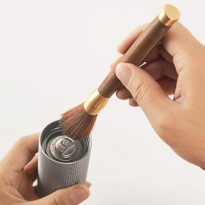 Afralia™ Espresso Brush with Wooden Handle for Coffee Grinder Cleaning