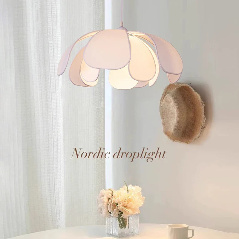 Afralia™ Nordic Fabric LED Pendant Light for Home Decor and Ambiance