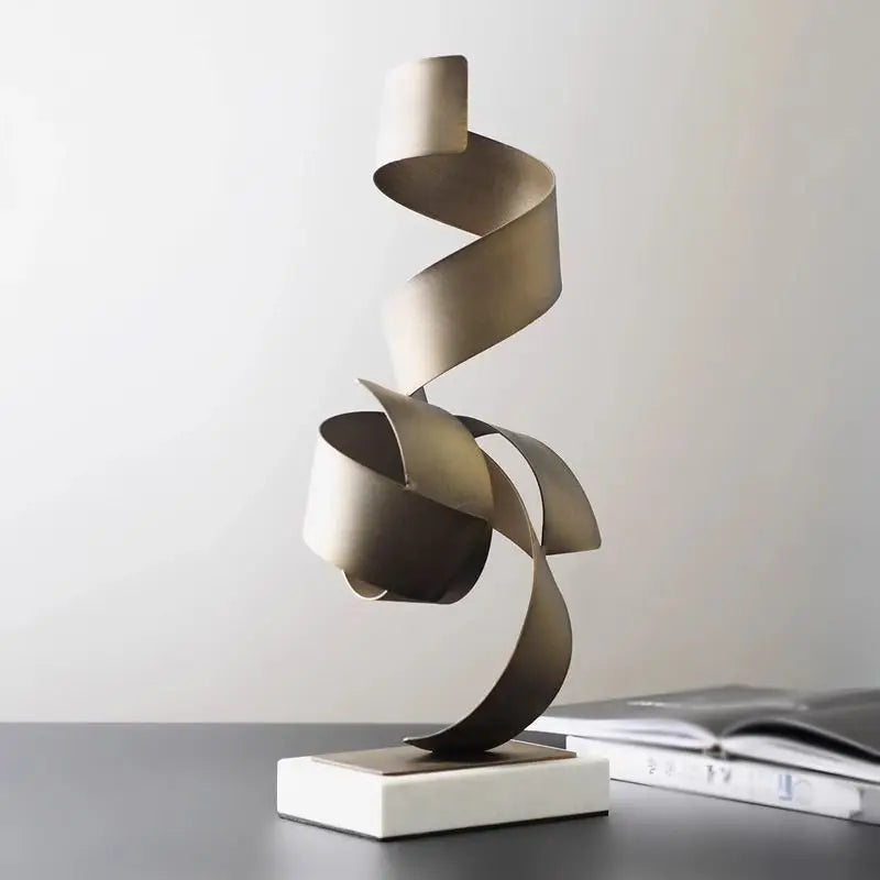 Afralia™ Geometric Wrought Iron Ornaments for Home & Office Decor