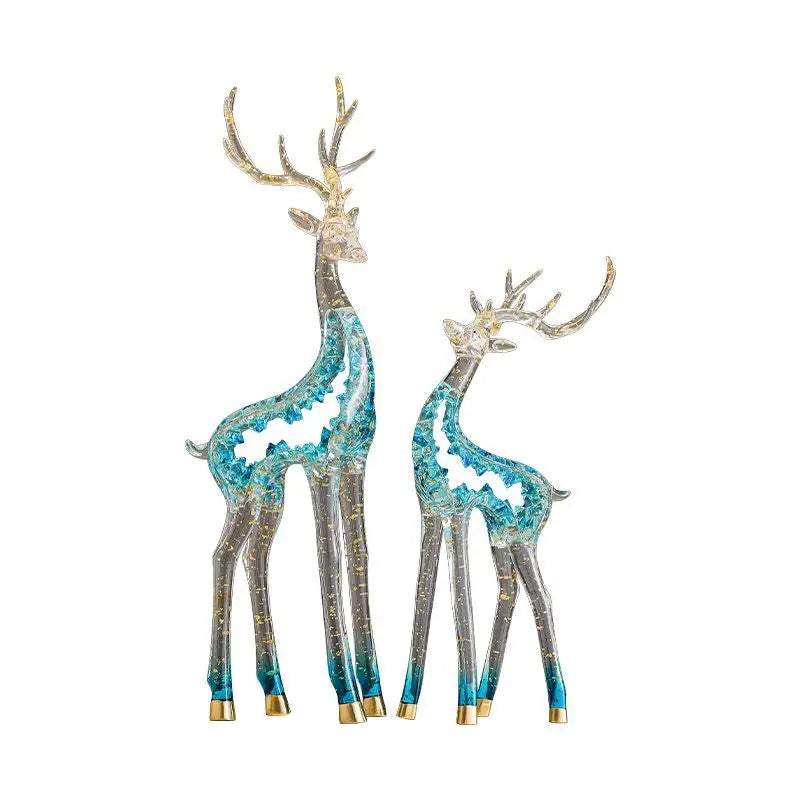 Afralia™ Hollow Deer Decoration Modern Art Crafts for Living Room Wine Cabinet