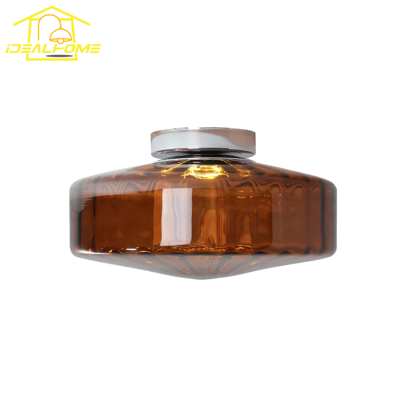 Afralia™ Glass Ceiling Lamp LED Vintage Home Decor for Corridor Aisle Bedroom Cafe