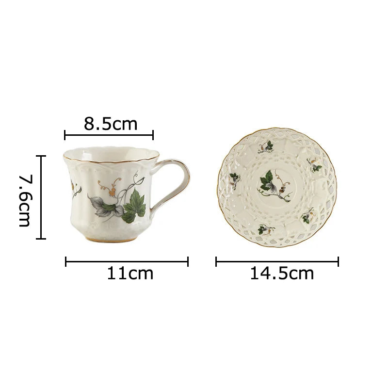 Afralia™ Floral Beauty Ceramic Tea Set