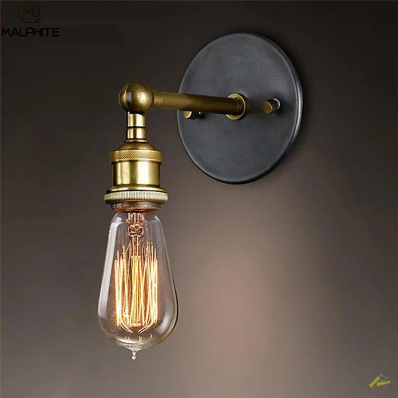 Afralia™ Vintage Loft Sconce Wall Lamps Retro Industrial Home Lighting Fixtures