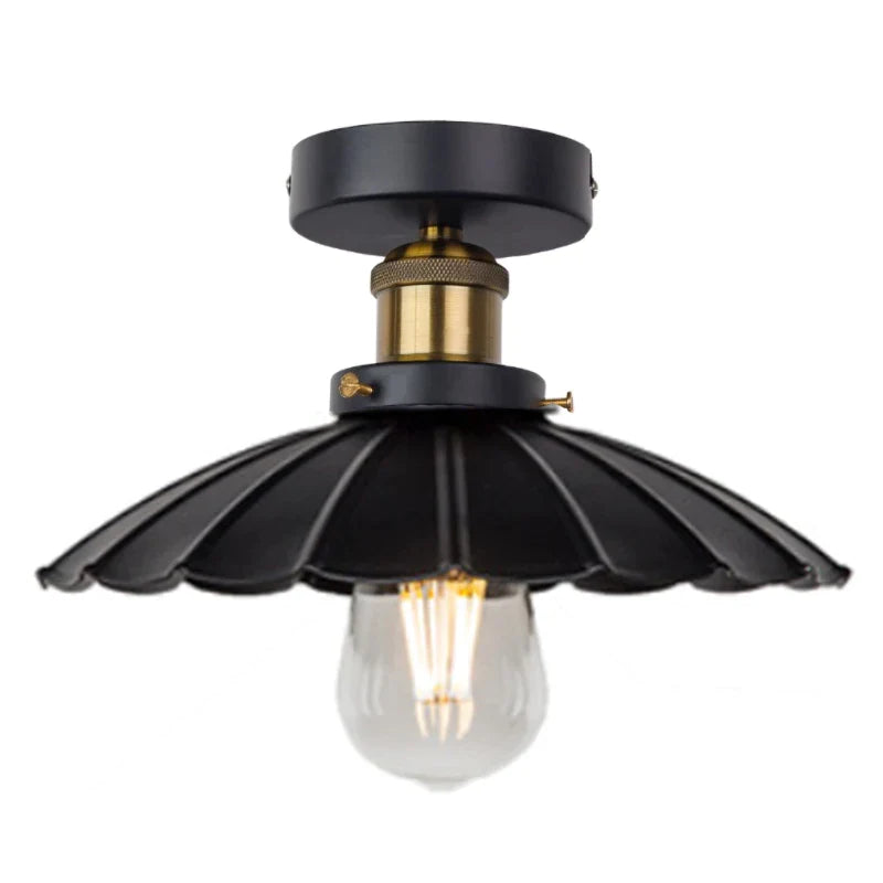 Afralia™ Retro LED Ceiling Lighting Fixtures - Indoor Semi Flush Mount Lamps