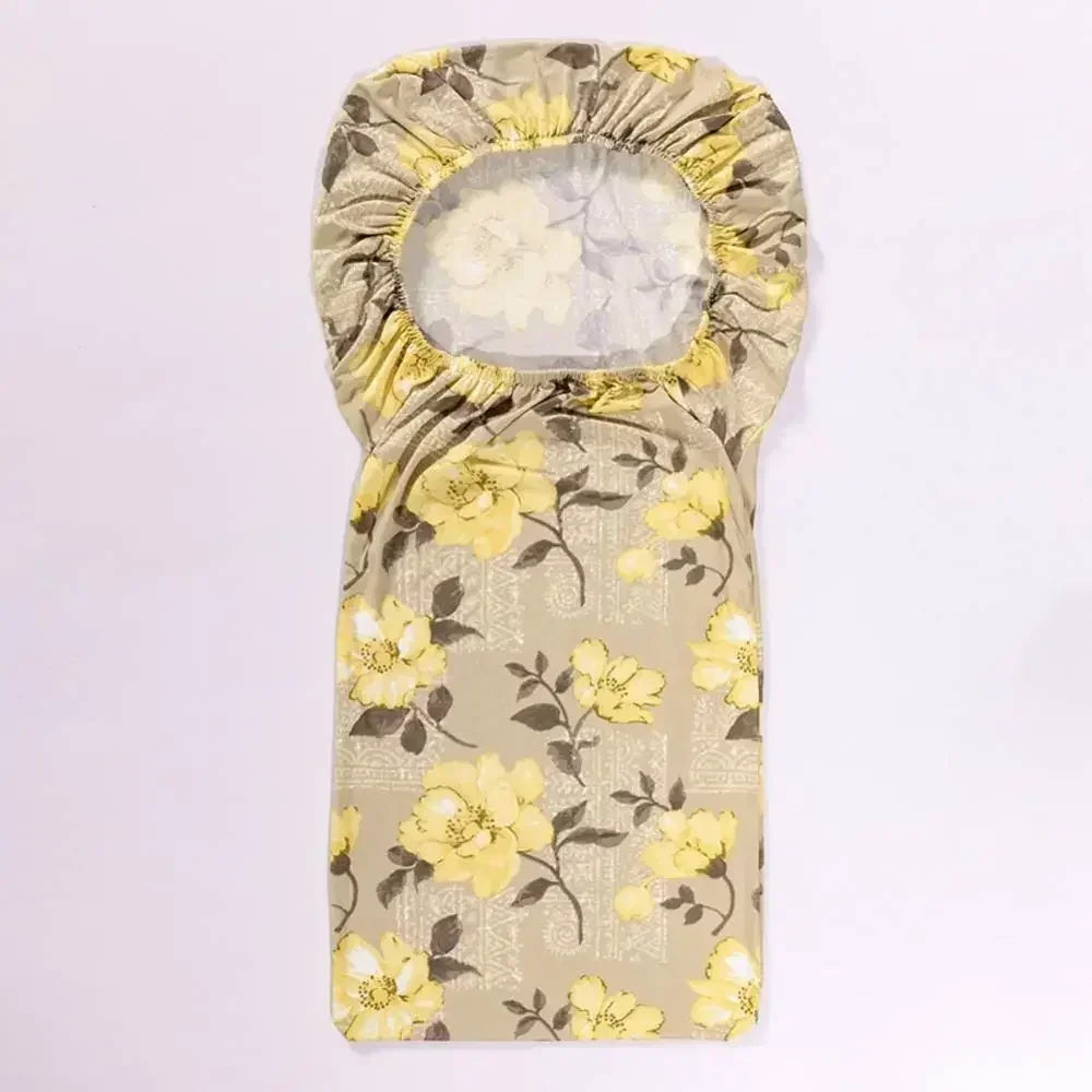 Afralia™ Stretch Yellow Chair Cover - Spandex Polyester Slipcover for Home