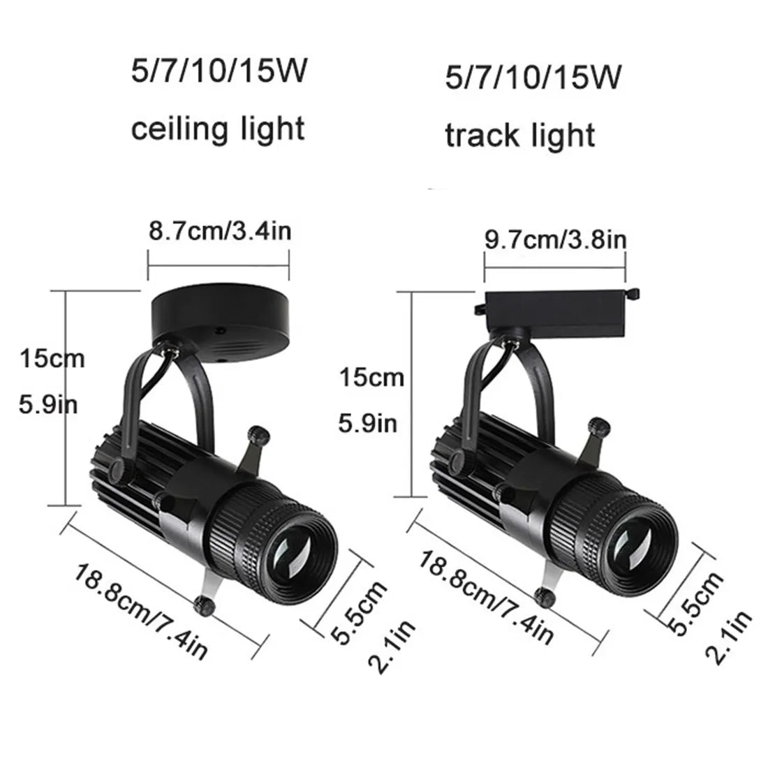 Afralia™ Adjustable LED Track Spotlights for Art Gallery Church Museum, Square Shape