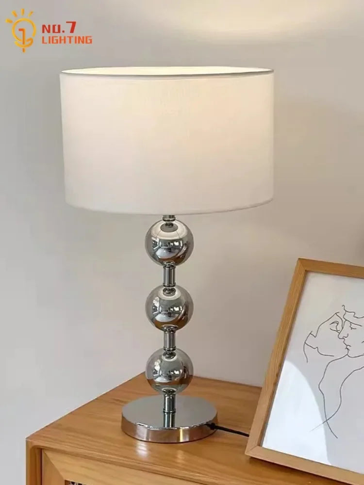 Afralia™ Nordic Bauhaus Gourd Table Lamp, E27 Bedside Decorative Iron Art Desk Light