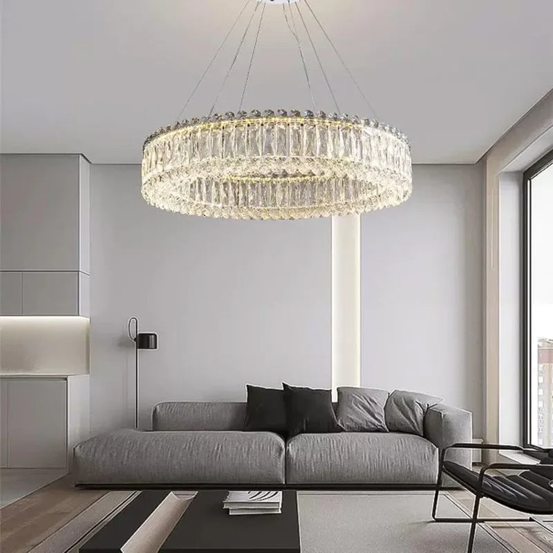 Afralia™ Crystal Chandelier: Modern Luxury Design for Bedroom, Living Room, Hotel & Lobby