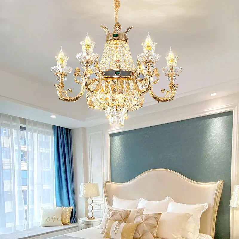 Afralia™ Crystal LED Chandelier: Modern Luxury Pendant for Home Dining Decor