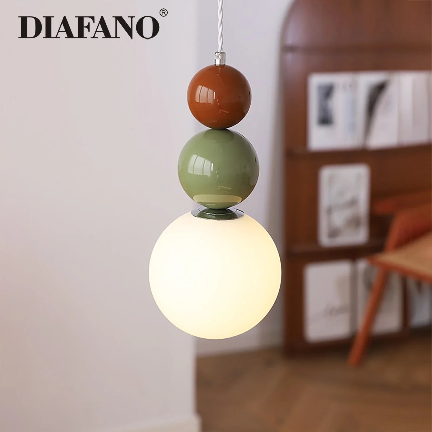 Afralia™ Macaron Pendant Lights: Colorful LED Iron Art Fixture for Home Decor