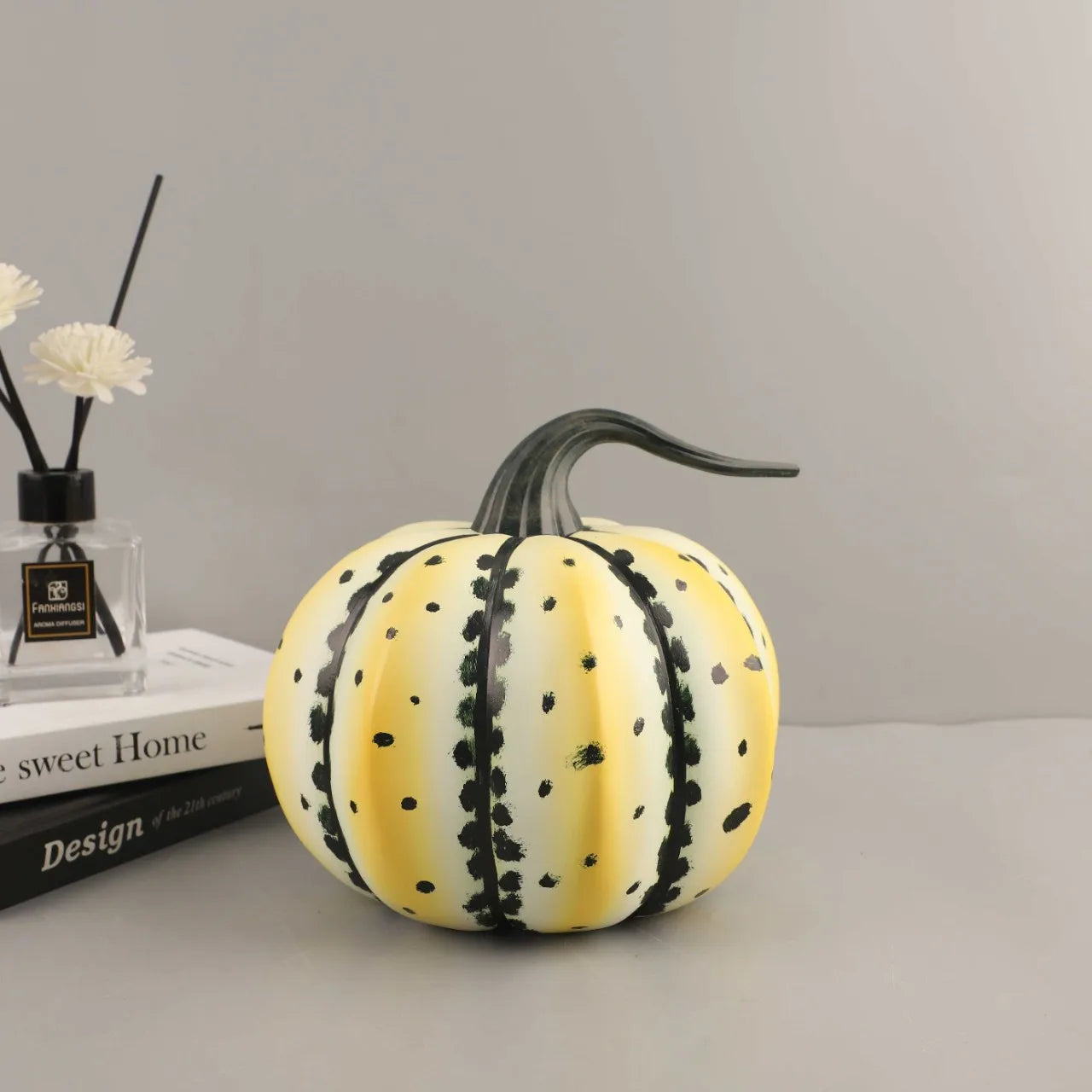Afralia™ Spotted Little Pumpkin Figurine - Halloween Home Decoration